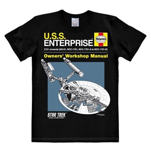 Tričko Star Trek - USS Enterprise, černé