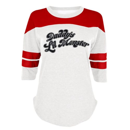 Tričko Suicide Squad Daddy's Lil Monster, raglánový rukáv Tričko Suicide Squad Daddy's Lil Monster, raglánový rukáv