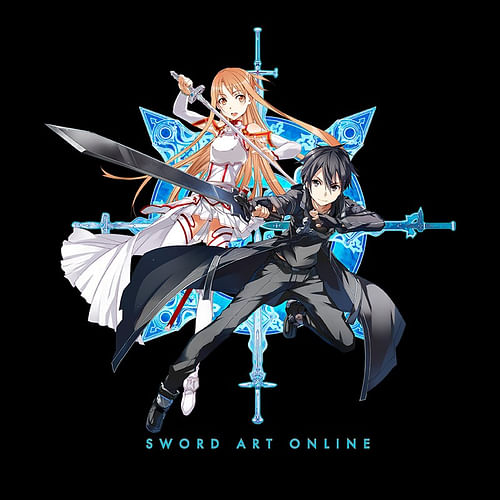 Obrázok ABYstyle Tričko Sword Art Online - Kirito & Asuna, farba černá, veľkosť M