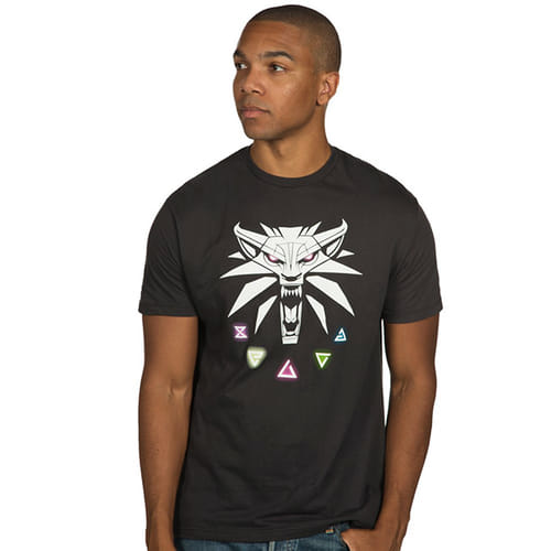 Tričko Zaklínač 3: Signs of the Witcher Tričko Zaklínač 3: Signs of the Witcher