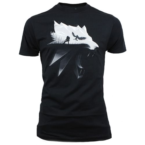 Tričko Zaklínač 3: Wolf Silhouette Tričko Zaklínač 3: Wolf Silhouette