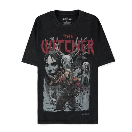 Tričko The Witcher - Geralt and Half Moon Tričko The Witcher - Geralt and Half Moon