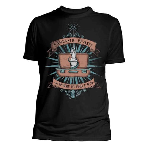 Tričko Fantastické zvieratá - Wand Case, čierne Tričko Fantastické zvieratá - Wand Case, čierne