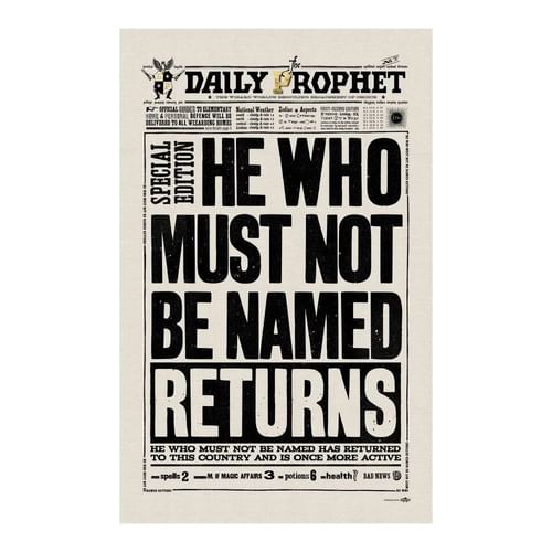 Utierka Harry Potter - Denný veštec: He Who Must Not Be Named Returns Utierka Harry Potter - Denný veštec: He Who Must Not Be Named Returns