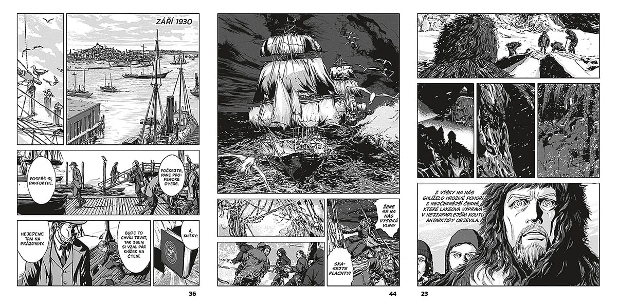 Recenze dvoudílného komiksu V horách šílenství