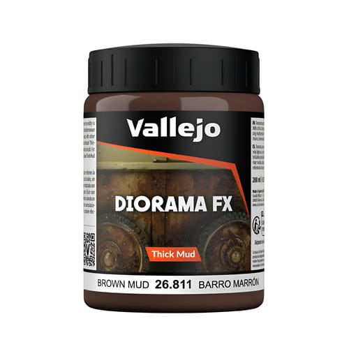 Vallejo: Diorama Effects - Brown Thick Mud Vallejo: Diorama Effects - Brown Thick Mud