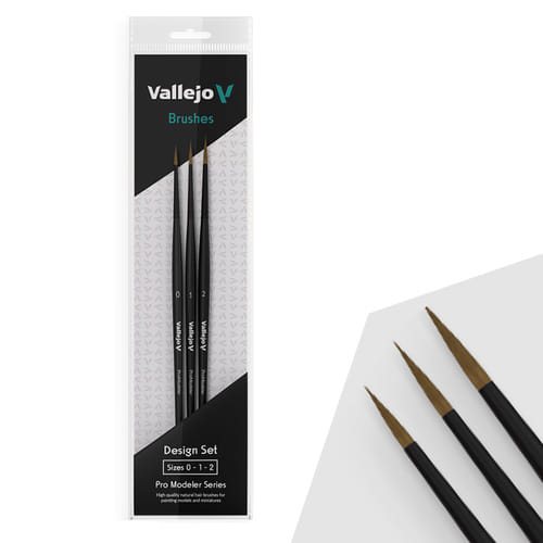 Levně Vallejo: Pro Modeler - Design Brush Set
