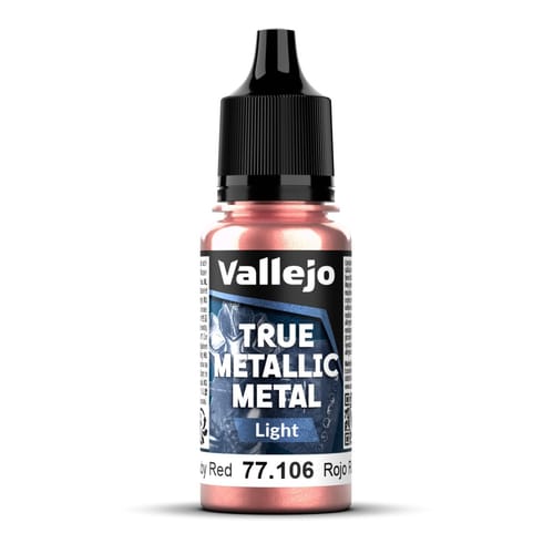 Levně Vallejo: True Metallic Metal Light - Ruby Red