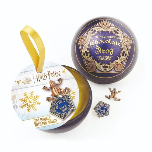 Levně Vánoční koule Harry Potter s odznaky čokoládové žabky