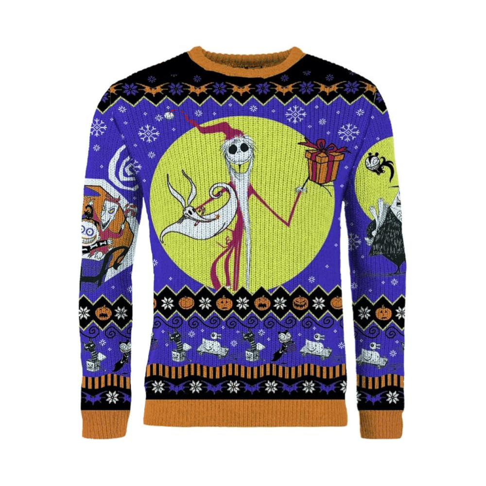 Vianočný sveter Nightmare before Christmas - Jack Skellington