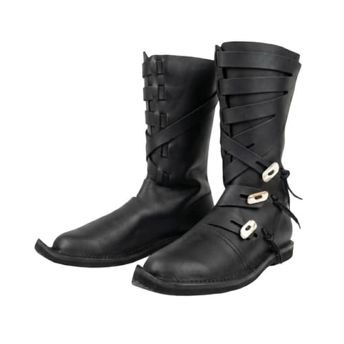 Levně Vikingské boty - Halfdan, ruční výroba (velikost EUR 44)