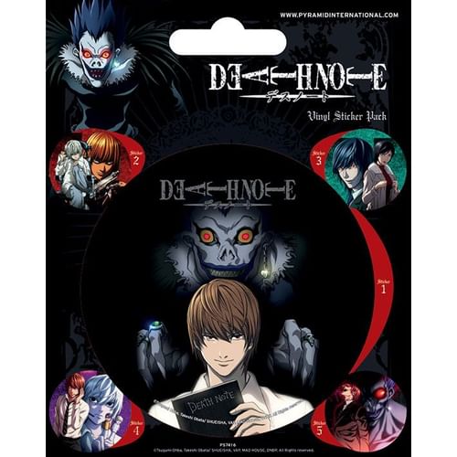 Súprava vinylových samolepiek Death Note Súprava vinylových samolepiek Death Note