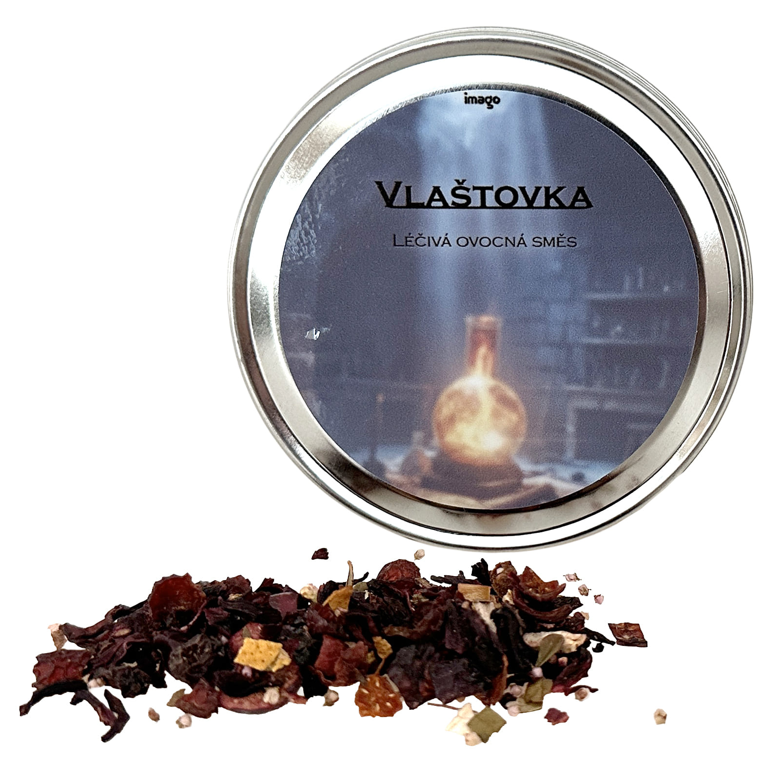 Vlaštovka - Liečivá ovocná zmes v plechovej krabičke