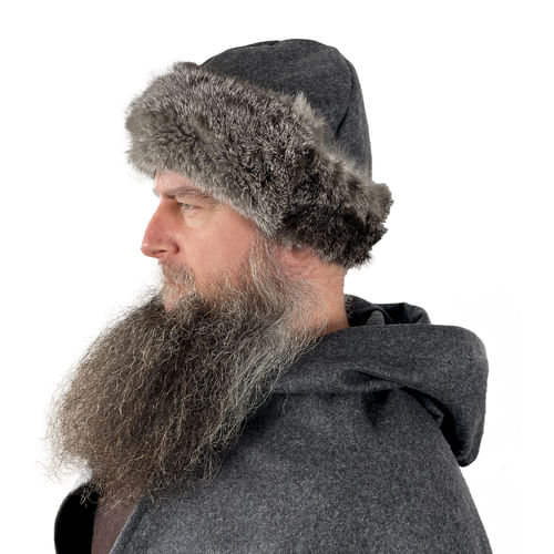 Vlnená čiapka s kožušinou - guľatá Vlnená čiapka s kožušinou - guľatá