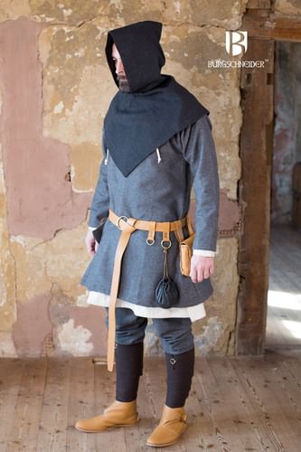 Vlnená kapucňa Skjoldehamn, čierno-šedá Vlnená kapucňa Skjoldehamn, čierno-šedá