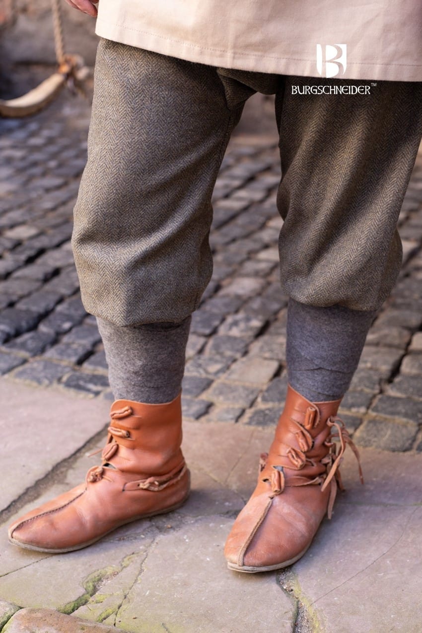 Vlnené nohavice Ivar - olivovo-šedé