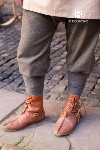 Vlnené nohavice Ivar - olivovo-šedé Vlnené nohavice Ivar - olivovo-šedé