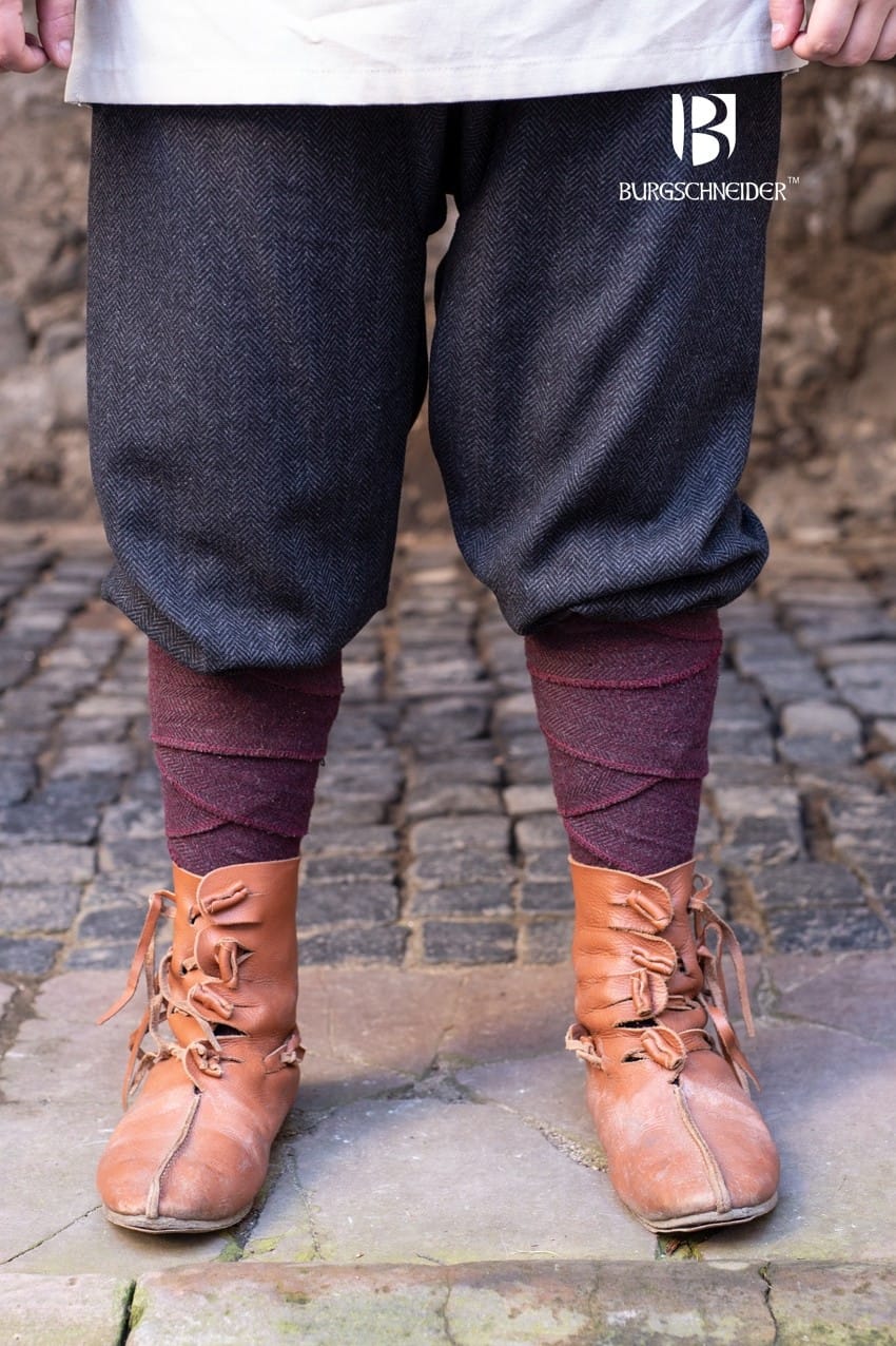 Vlnené nohavice Ivar - šedo-čierne