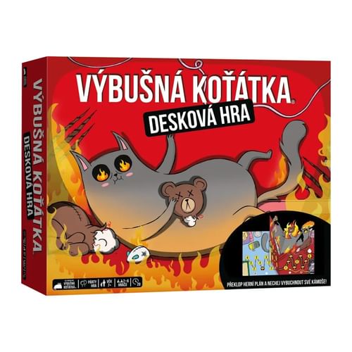 Výbušné mačiatka: stolová hra Výbušné mačiatka: stolová hra