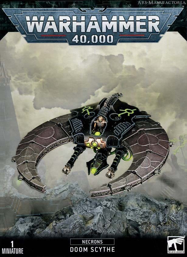 Necrons Doom Falce - Veicolo Per Warhammer 40.000, Nuovissimo, Miniatura Non Assemblata E Non Dipinta