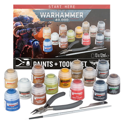 Warhammer 40000: Paints + Tools Set (11. edice)