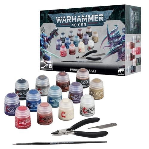 Levně Warhammer 40000: Paints + Tools Set (2023)