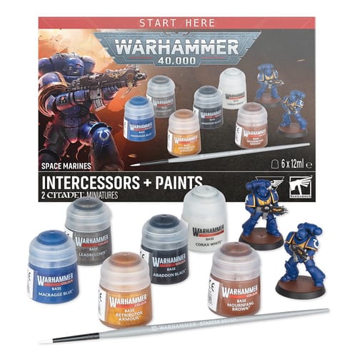 Warhammer 40000: Space Marines - Intercessors + Paint Set