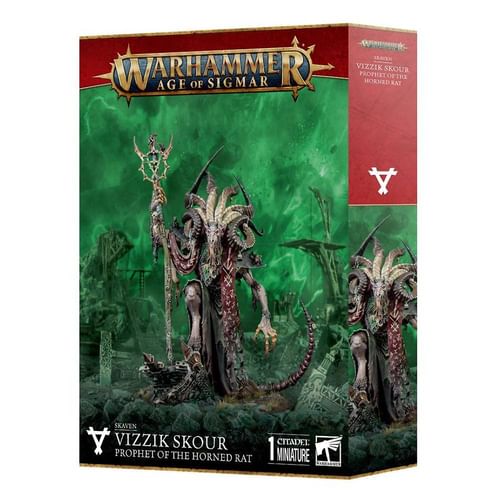 Warhammer Age of Sigmar: Skaven - Vizzik Skour, Prophet Of The Horned Rat Warhammer Age of Sigmar: Skaven - Vizzik Skour, Prophet Of The Horned Rat