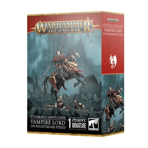 Warhammer Age of Sigmar: Soulblight Gravelords - Vampire Lord On Nightmare Steed Warhammer Age of Sigmar: Soulblight Gravelords - Vampire Lord On Nightmare Steed