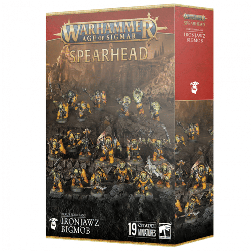 Warhammer Age of Sigmar: Spearhead - Orruk Warclans Ironjawz Bigmob Warhammer Age of Sigmar: Spearhead - Orruk Warclans Ironjawz Bigmob