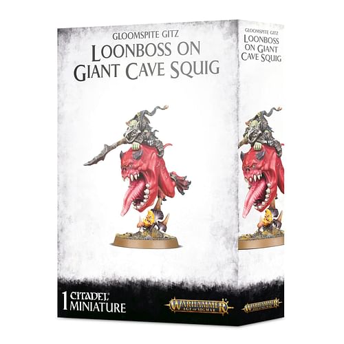 Warhammer: Age of Sigmar - Gloomspite Gitz Loonboss on Giant Cave Squig