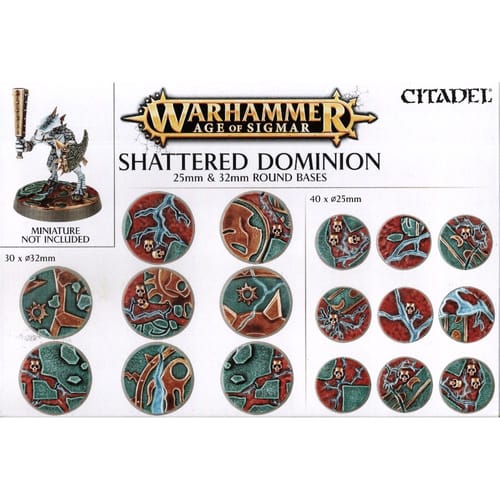 Warhammer AoS: Shattered Dominion - kulaté podstavce 25mm & 32mm Warhammer AoS: Shattered Dominion - kulaté podstavce 25mm & 32mm