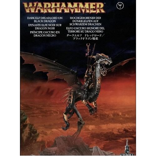 Warhammer: Dark Elf Dreadlord on Black Dragon