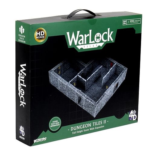 WarLock Dungeon Tiles II: Full Height Stone Walls
