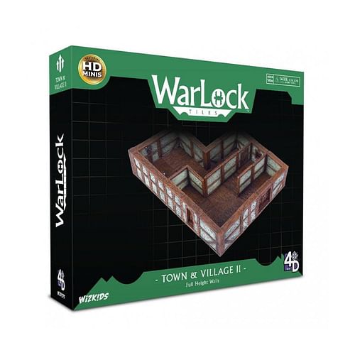 Obrázok WarLock Tiles: Town & Village II - Full Height Plaster Walls