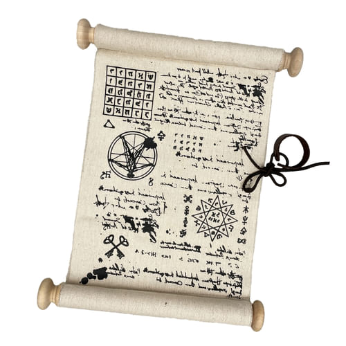 Zaklínací zvitok s koženým remienkom Zaklínací zvitok s koženým remienkom