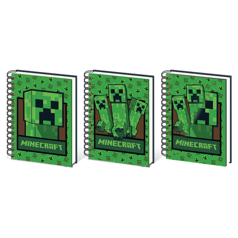 Zápisník Minecraft - Creeper 3D