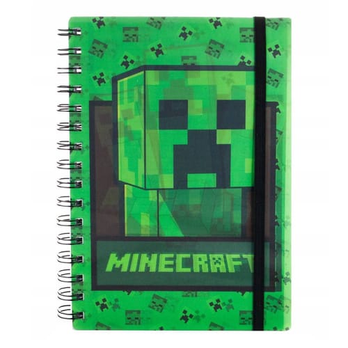 Zápisník Minecraft - Creeper 3D
