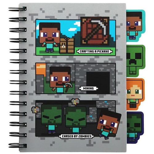 Levně Zápisník Minecraft, s oddělovači