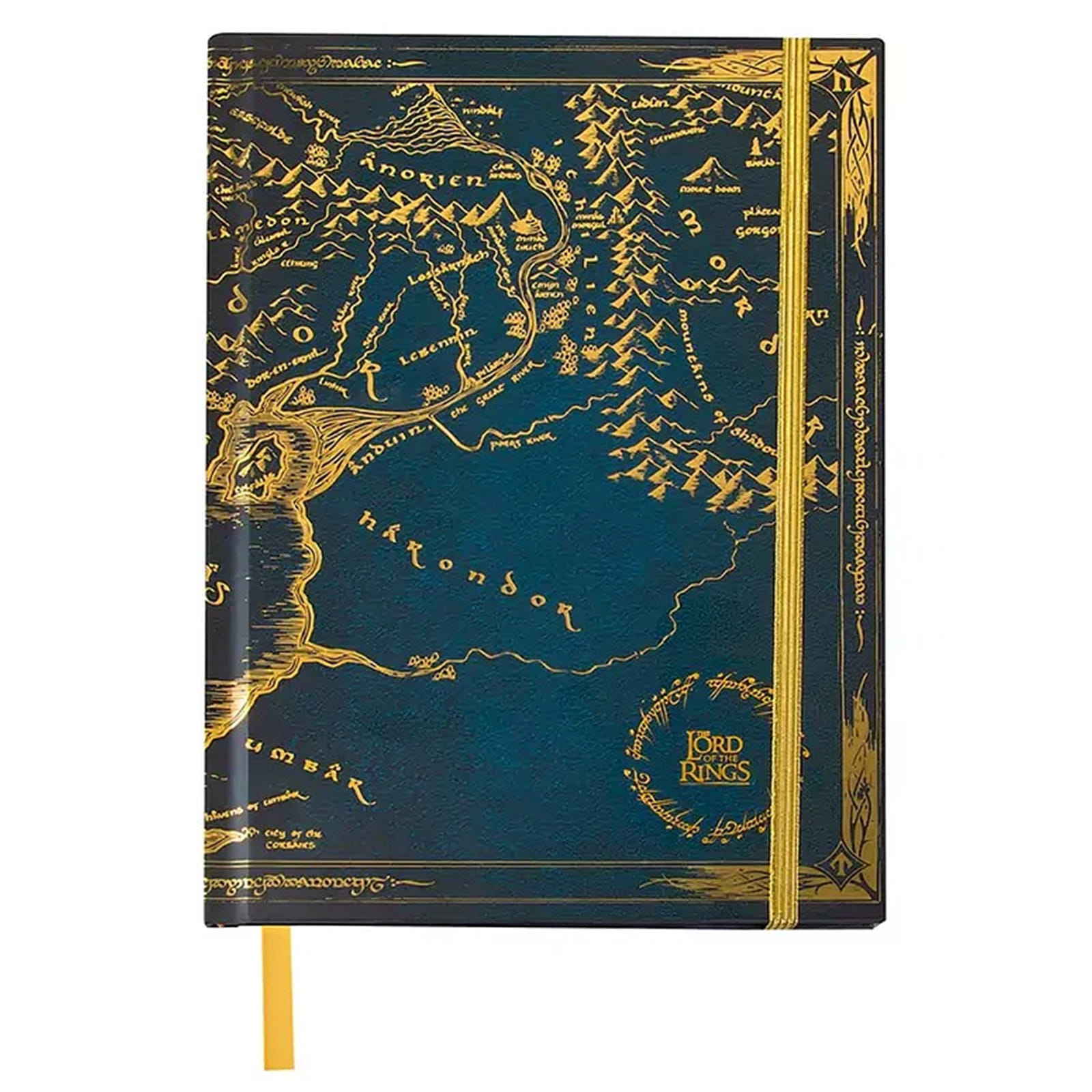 Zápisník Pán prsteňov - Stredozem, s mapou