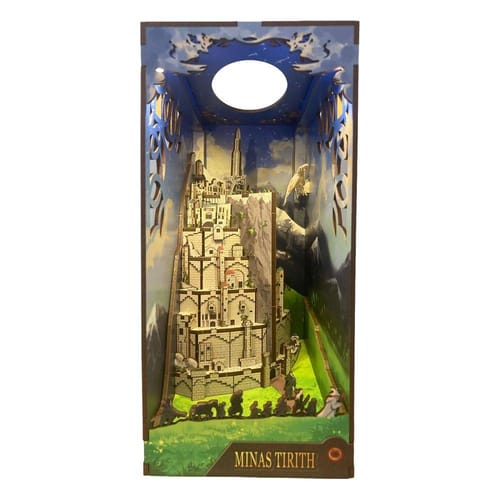 Levně Zarážka na knihy Pán prstenů - Minas Tirith (svítící stavebnice)