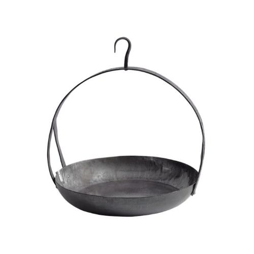 Závesná oceľová panvica s háčikom Závesná oceľová panvica s háčikom