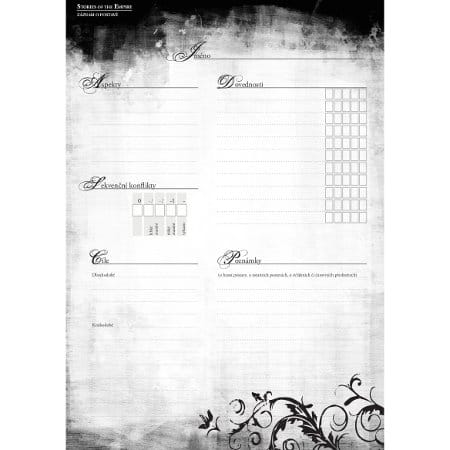 Záznam postavy pre Príbehy Impéria