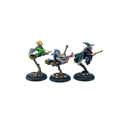 Plochozem: Figúrky Čarodejnice na metlách Plochozem: Figúrky Čarodejnice na metlách